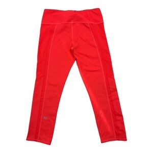 ALO Yoga Activewear Orange Capri Workout Leggings SZ S